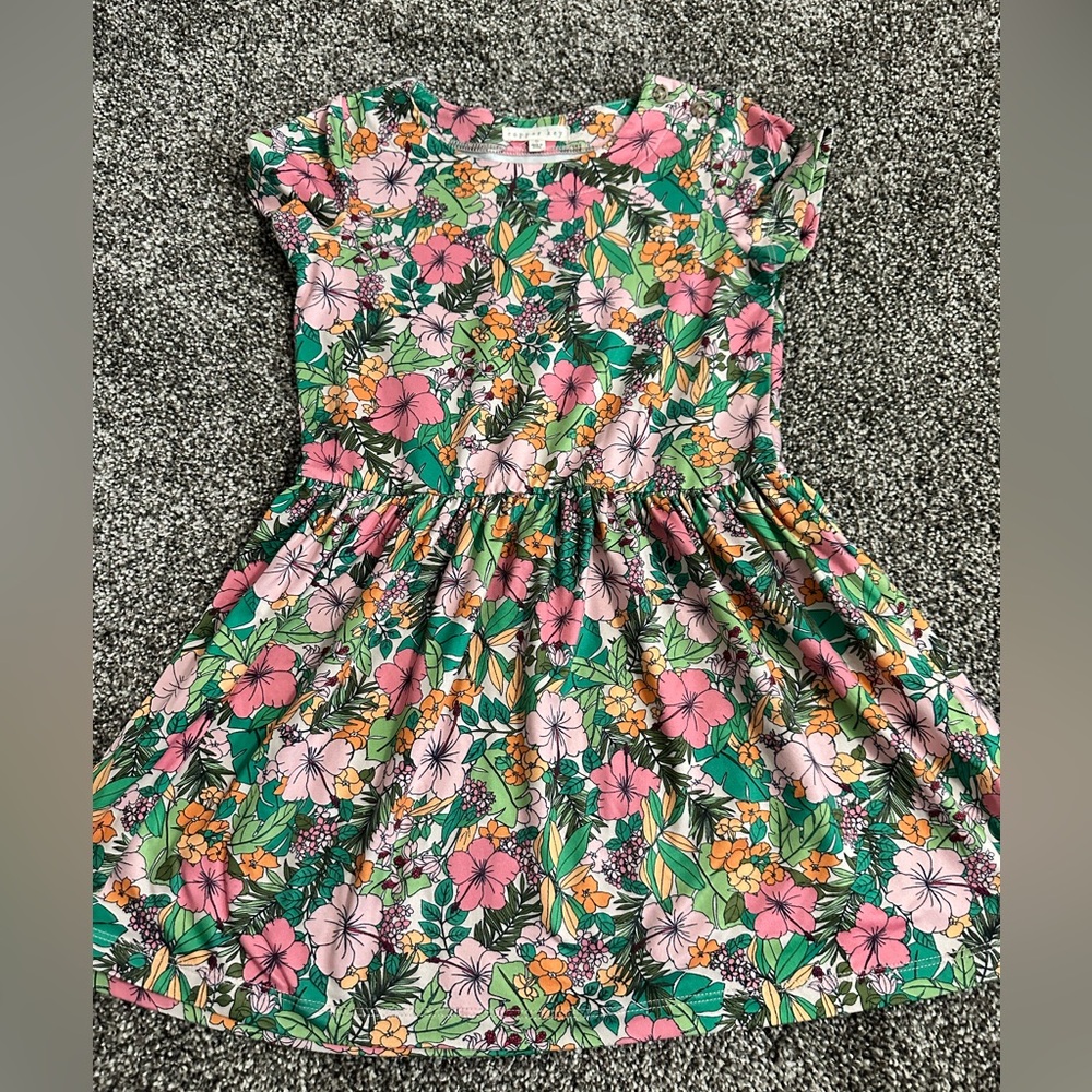 Floral girls Copper Key Dress (6)